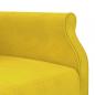 Preview: Schlafsofa in L-Form Gelb 271x140x70 cm Samt