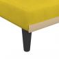 Preview: Schlafsofa in L-Form Gelb 271x140x70 cm Samt