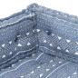 Preview: Palettensofa-Auflage Indigo Stoff Patchwork