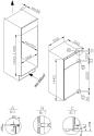 Preview: Amica EDTS 374 901 Einbau-Kühl-/Gefrierkombination, Nischenhöhe: 145 cm, 220 L, Schlepptür-Technik, elektronische Steuerung, Tür-Offen-Alarm, Inverter Kompressor, weiß (1195051)