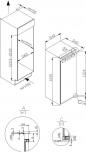 Preview: Amica EKSX 362 231 Einbau-Kühlschrank mit Gefrierfach, Nischenhöhe: 122 cm, 179 L, Festtür-Technik, Elektronische Steuerung, Tür-Offen-Alarm, Inverter Kompressor, weiß (1195047)