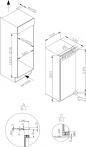 Preview: Amica UKSD 361 951 Unterbau-Kühlschrank, mit Gefrierfach, Nischenhöhe 82 cm, 82 L, LED-Beleuchtung, elektronische Steuerung, 4-Sterne-Fach, weiß (1195110)