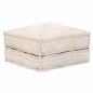 Preview: 3-Sitzer Modularer Pouf Beige Stoff