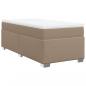 Preview: Boxspringbett mit Matratze Cappuccino-Braun 80x200cm Kunstleder