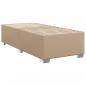 Preview: Boxspringbett mit Matratze Cappuccino-Braun 80x200cm Kunstleder