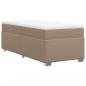 Preview: Boxspringbett mit Matratze Cappuccino-Braun 80x200cm Kunstleder