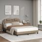 Preview: Bett mit Matratze Cappuccino-Braun 120x200 cm Kunstleder