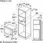 Preview: Siemens BE623LMB3 iQ300 Einbau-Mikrowelle, 800 W, 20L, 382x595x335mm, cookControl8, Grillfunktion, schwarz/Edelstahl