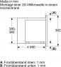 Preview: Siemens BE623LMB3 iQ300 Einbau-Mikrowelle, 800 W, 20L, 382x595x335mm, cookControl8, Grillfunktion, schwarz/Edelstahl