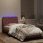 Preview: Bettgestell mit LED-Leuchten Rosa 90x200 cm Samt