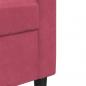 Preview: 3-Sitzer-Sofa Weinrot 210 cm Samt