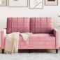 Preview: ARDEBO.de - 2-Sitzer-Sofa Rosa 120 cm Samt