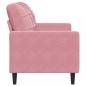 Preview: 2-Sitzer-Sofa Rosa 120 cm Samt