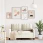 Preview: 2-Sitzer-Sofa Creme 120 cm Samt