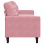 Preview: 3-Sitzer-Sofa Rosa 210 cm Samt