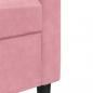 Preview: 3-Sitzer-Sofa Rosa 210 cm Samt