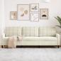 Preview: ARDEBO.de - 3-Sitzer-Sofa Creme 210 cm Samt