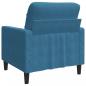 Preview: Sessel Blau 60 cm Samt