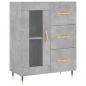 Preview: Highboard Betongrau 69,5x34x180 cm Holzwerkstoff