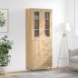 Preview: ARDEBO.de - Highboard Sonoma-Eiche 69,5x34x180 cm Holzwerkstoff