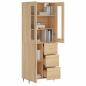 Preview: Highboard Sonoma-Eiche 69,5x34x180 cm Holzwerkstoff