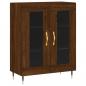 Preview: Highboard Braun Eichen-Optik 69,5x34x180 cm Holzwerkstoff