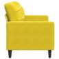 Preview: 2-Sitzer-Sofa Gelb 140 cm Samt