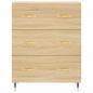 Preview: Highboard Sonoma-Eiche 69,5x34x180 cm Holzwerkstoff