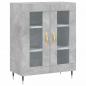 Preview: Highboard Betongrau 69,5x34x180 cm Holzwerkstoff