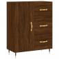 Preview: Highboard Braun Eichen-Optik 69,5x34x180 cm Holzwerkstoff