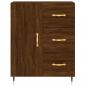 Preview: Highboard Braun Eichen-Optik 69,5x34x180 cm Holzwerkstoff