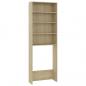 Preview: Waschmaschinenschrank Sonoma-Eiche 64x24x190 cm