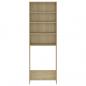 Preview: Waschmaschinenschrank Sonoma-Eiche 64x24x190 cm