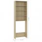 Preview: Waschmaschinenschrank Sonoma-Eiche 64x24x190 cm