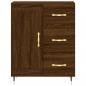 Preview: Highboard Braun Eichen-Optik 69,5x34x180 cm Holzwerkstoff