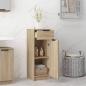 Preview: Badschrank Sonoma-Eiche 32x34x90 cm Holzwerkstoff