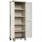 Preview: Keter Lagerschrank mit Einlegeböden Excellence Beige und Taupe 182 cm