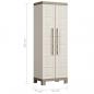 Preview: Keter Universalschrank Excellence Beige und Taupe 182 cm