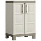 Preview: ARDEBO.de - Keter Lagerschrank Excellence Niedrig Beige und Taupe 97 cm