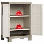 Preview: Keter Lagerschrank Excellence Niedrig Beige und Taupe 97 cm