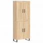 Preview: Highboard Sonoma-Eiche 69,5x34x180 cm Holzwerkstoff