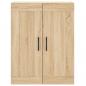 Preview: Highboard Sonoma-Eiche 69,5x34x180 cm Holzwerkstoff