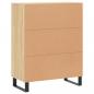 Preview: Sideboard Sonoma-Eiche 69,5x34x90 cm Holzwerkstoff