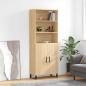 Preview: ARDEBO.de - Highboard Sonoma-Eiche 69,5x34x180 cm Holzwerkstoff