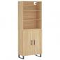 Preview: Highboard Sonoma-Eiche 69,5x34x180 cm Holzwerkstoff