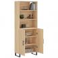 Preview: Highboard Sonoma-Eiche 69,5x34x180 cm Holzwerkstoff