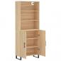 Preview: Highboard Sonoma-Eiche 69,5x34x180 cm Holzwerkstoff