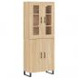 Preview: Highboard Sonoma-Eiche 69,5x34x180 cm Holzwerkstoff