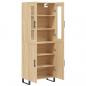 Preview: Highboard Sonoma-Eiche 69,5x34x180 cm Holzwerkstoff