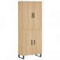 Preview: Highboard Sonoma-Eiche 69,5x34x180 cm Holzwerkstoff